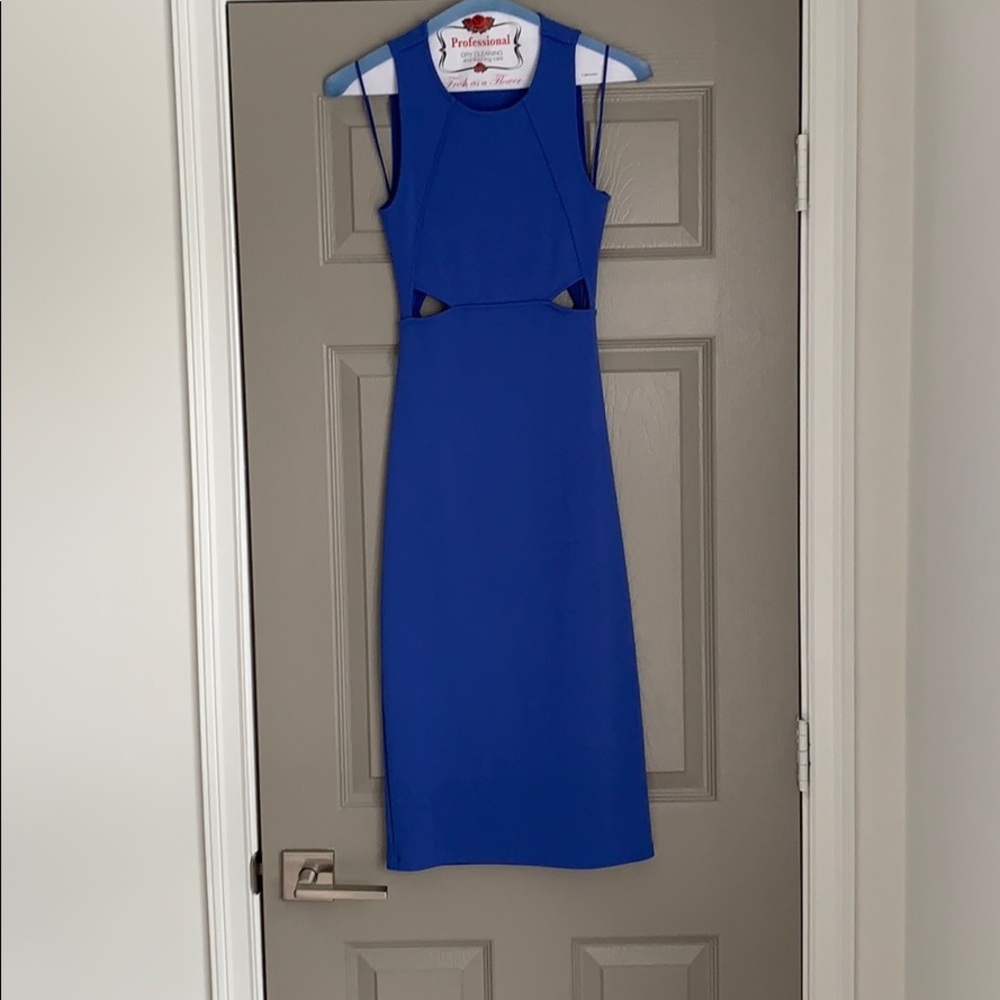 Topshop Cobalt Form-Fitting Dress